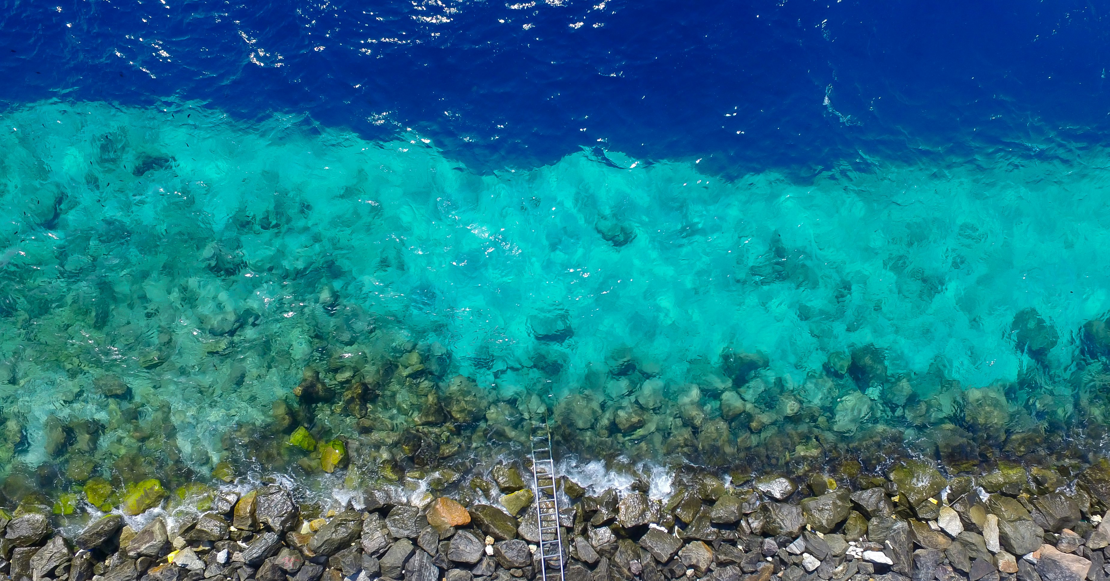 rocks underwater